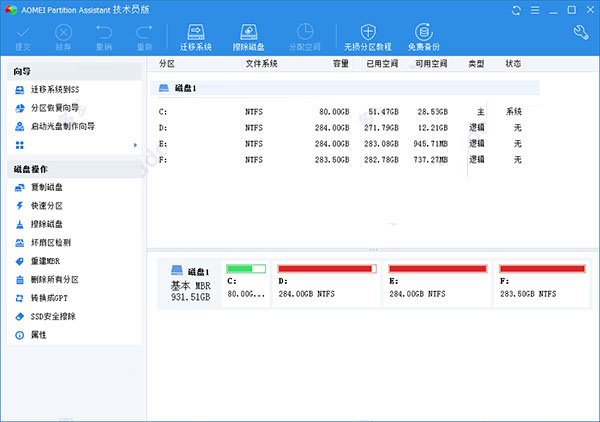 AOMEI Partition Assistant Server破解版