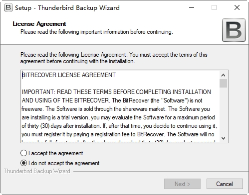Mozilla Thunderbird数据备份软件BitRecover Thunderbird Backup
